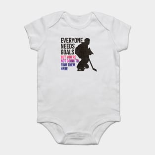 Hockey-life ~ Everyone Needs Goals Baby Bodysuit